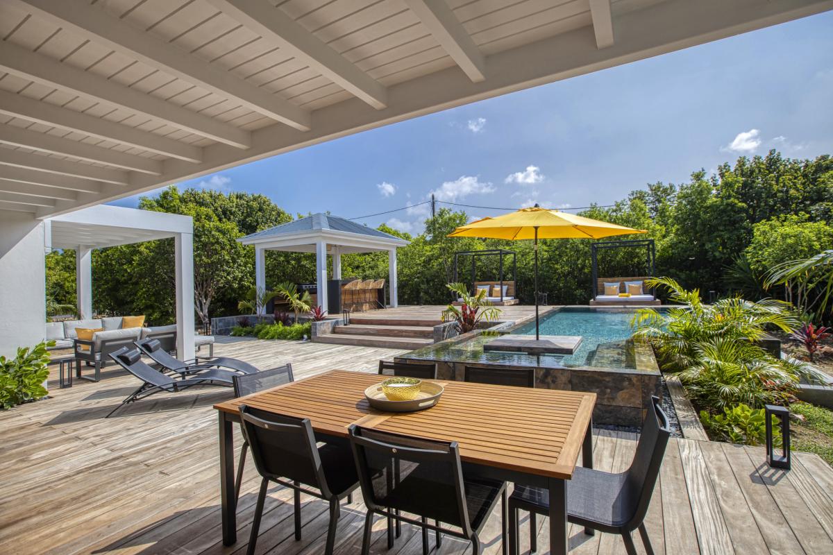 Location villa Saint Martin Terres Basses - Villa 2 chambres 4 personnes - piscine - jardin tropical - 2700m de la plage de Baie Rouge (7)